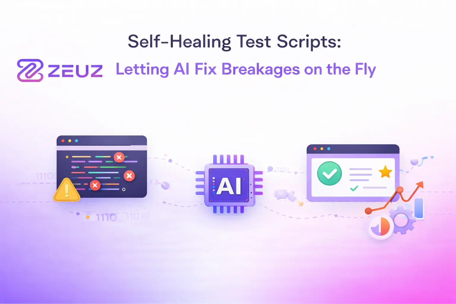 Self‑Healing Test Scripts: Letting AI Fix Breakages on the Fly