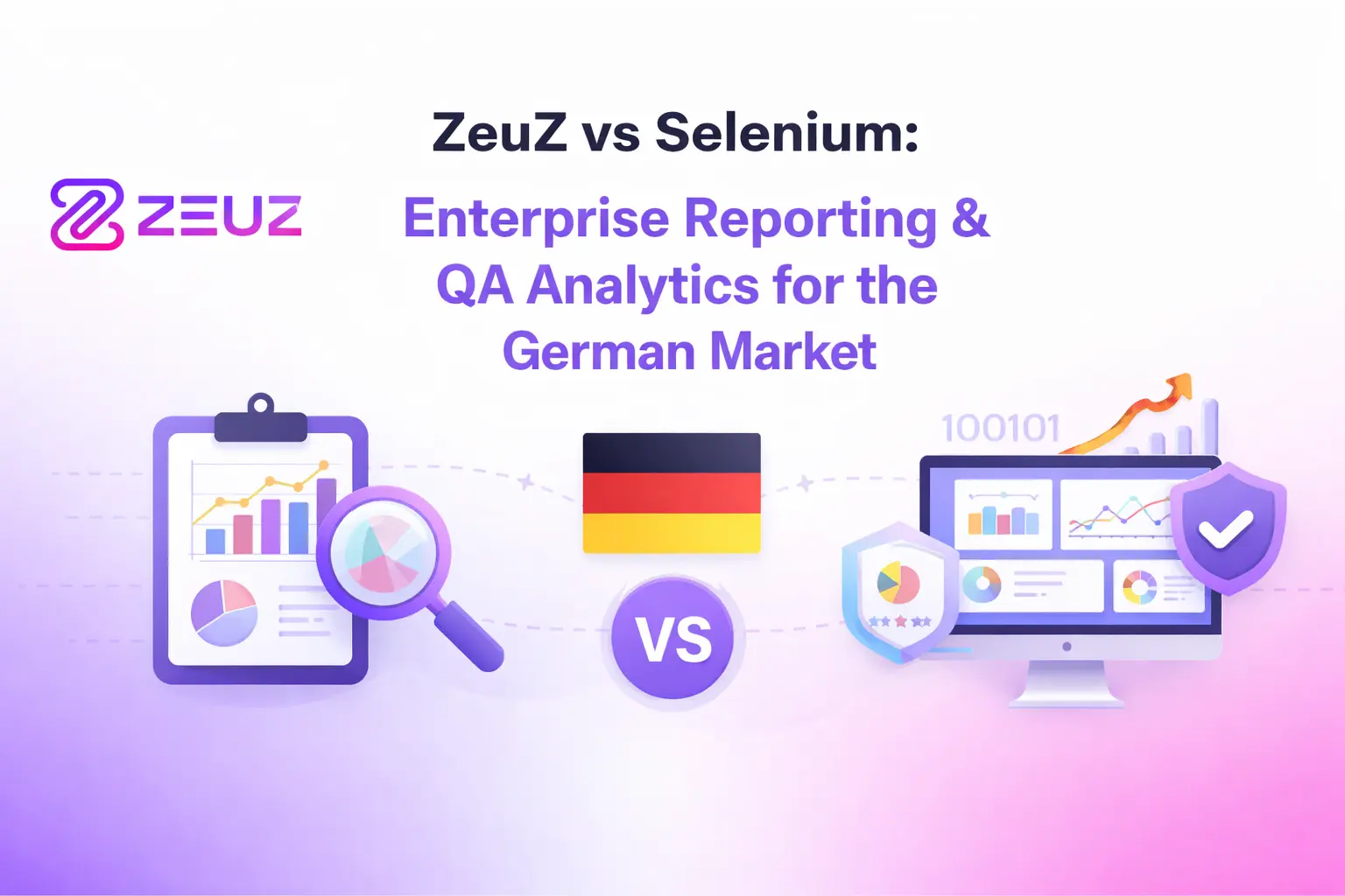 ZeuZ vs Selenium: Enterprise Reporting & QA Analytics for the German Market
